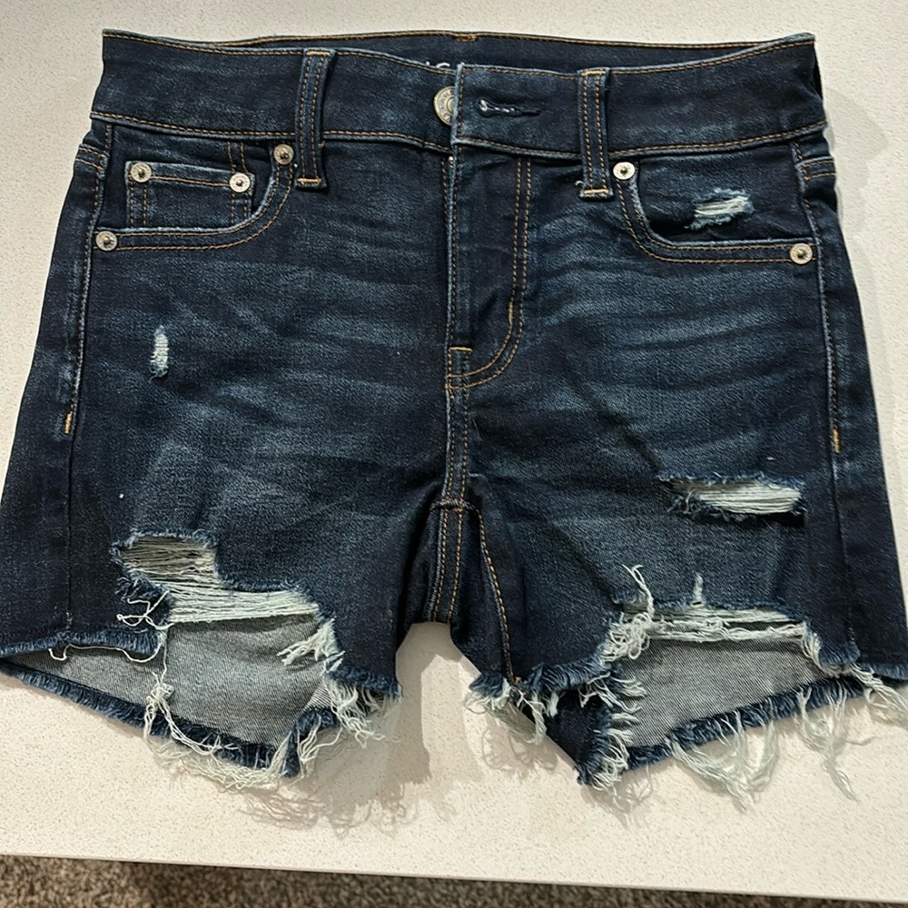 American Eagle size 0 jean shorts.